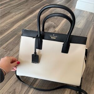 Kate Spade Black and Cream Satchel